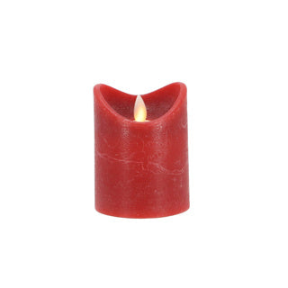 Afbeelding laden in galerijviewer, Daily home led kaars 7,5x10 cm rood | 4 stuks

