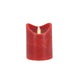 Daily home led kaars 7,5x10 cm rood | 4 stuks