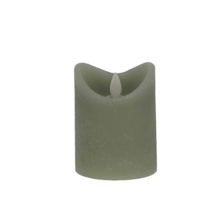 Afbeelding laden in galerijviewer, Daily home led kaars 7,5x10 cm groen | 4 stuks
