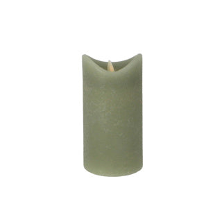 Afbeelding laden in galerijviewer, Daily home led kaars 7,5x15 cm groen | 4 stuks
