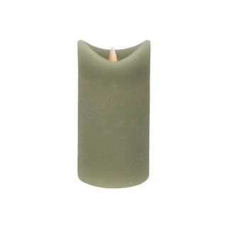 Afbeelding laden in galerijviewer, Daily home led kaars 7,5x15 cm groen | 4 stuks
