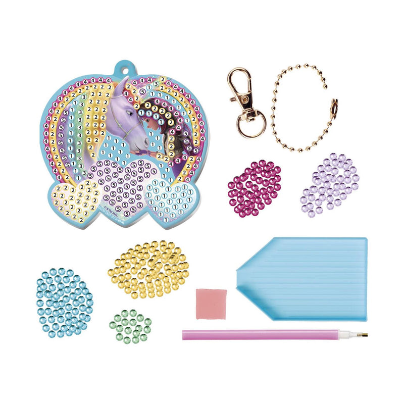 Afbeelding laden in galerijviewer, Moxy unicorn academy diamond painting sleutelhanger - 20,5x7,5 cm
