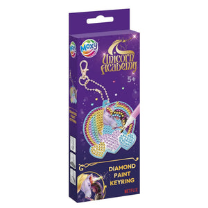 Moxy unicorn academy diamond painting sleutelhanger - 20,5x7,5 cm