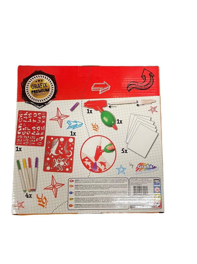 Afbeelding laden in galerijviewer, Grafix air brush fun 2-in-1 marker
