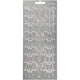 Stickers, kruis, vel 10x23 cm, zilver, 1 vel