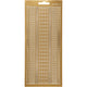 Stickers, randen, vel 10x23 cm, goud, 1 vel