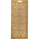 Stickers, harten, vel 10x23 cm, goud, 1 vel