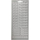 Stickers, ylioppilaalle, vel 10x23 cm, zilver, 1 vel