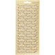 Stickers, kutsu, vel 10x23 cm, goud, 1 vel