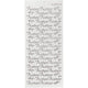 Stickers, kutsu, vel 10x23 cm, zilver, 1 vel