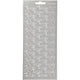 Stickers, onnea, vel 10x23 cm, zilver, 1 vel
