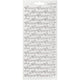 Stickers, onnea, vel 10x23 cm, zilver, 1 vel