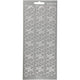 Stickers, bladeren, vel 10x23 cm, zilver, 1 vel
