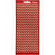 Stickers, harten, vel 10x23 cm, goud, rood glitter, 1 vel