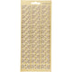 Stickers, hoeken, vel 10x23 cm, goud, 1 vel