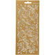 Stickers, bladeren, vel 10x23 cm, goud, 1 vel