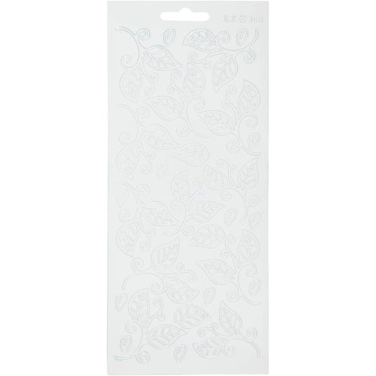 Https: www.cchobby.nl stickers-bladeren-vel-10x23-cm-wit-1-vel
