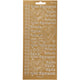 Stickers, hyvaa ystävänpäivää, vel 10x23 cm, goud, 1 vel