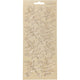 Stickers, bladeren, vel 10x23 cm, goud, 1 vel