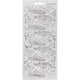 Stickers, veren, vel 10x23 cm, zilver, 1 vel