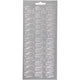 Stickers, hoed, vel 10x23 cm, zilver, 1 vel