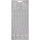 Stickers, jubileum, vel 10x23 cm, zilver, 1 vel