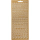Stickers, alfabet, vel 10x23 cm, goud, 1 vel