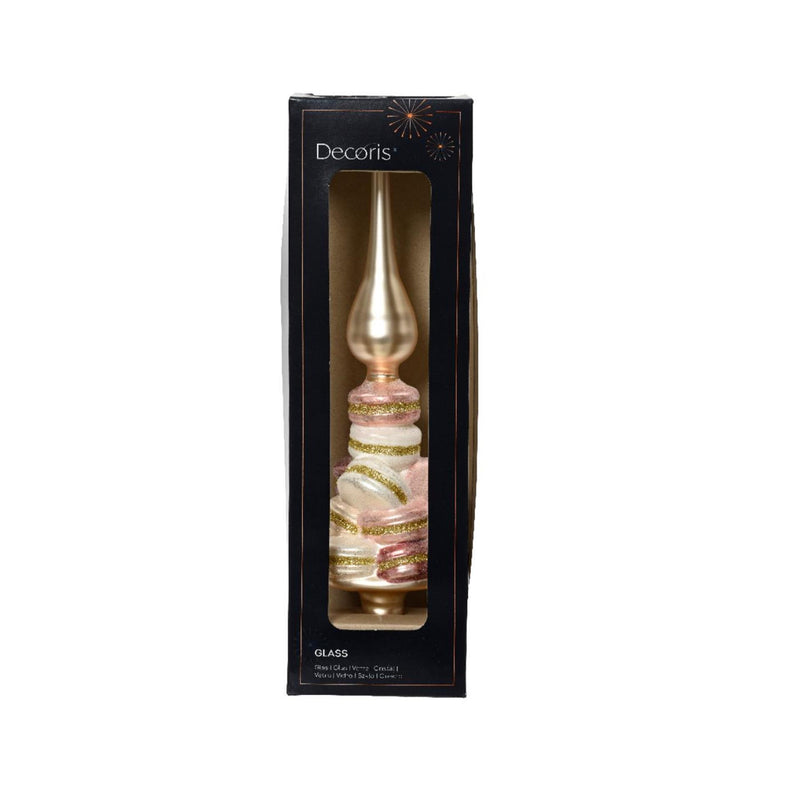 Afbeelding laden in galerijviewer, Decoris piek met macarons glas ø8xh29,5cm
