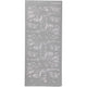 Stickers, rozen, vel 10x23 cm, zilver, 1 vel