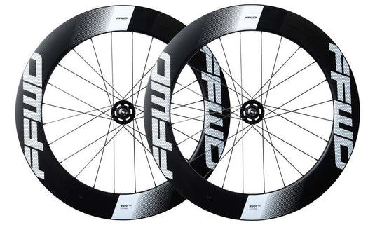 Sapim ffwd achterwiel ryot77 baan 77mm ffwd naaf zwart wit
