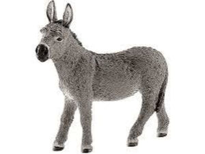 Schleich farm world ezel. 7 cm. 3+