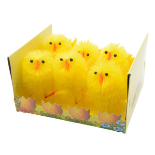 Afbeelding laden in galerijviewer, Paas kip chenille 6 stuks | 6 stuks
