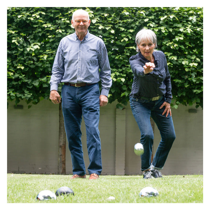 Afbeelding laden in galerijviewer, Engelhart jeu de boules 6 metalen ballen in tas
