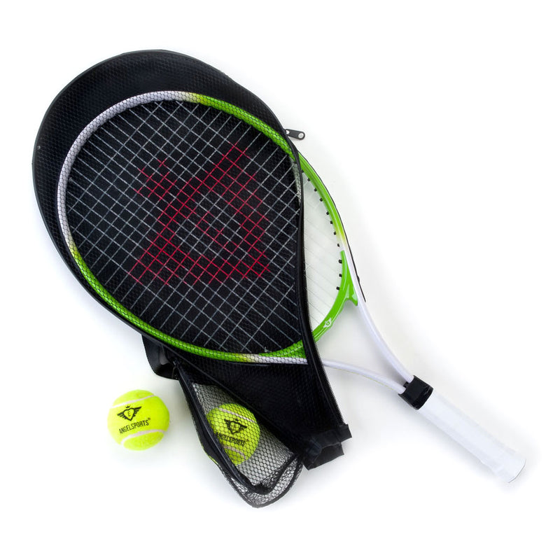 Afbeelding laden in galerijviewer, Engelhart tennisracket met hoes en 2 ballen - groen
