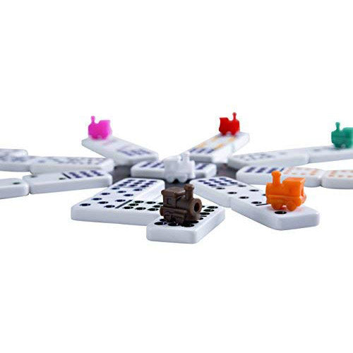 Afbeelding laden in galerijviewer, Engelhart domino mexican train in houten koffer
