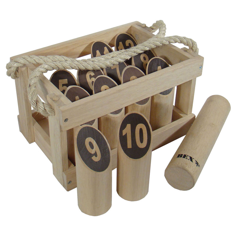 Afbeelding laden in galerijviewer, Kubb number original rubber hout in houten kist
