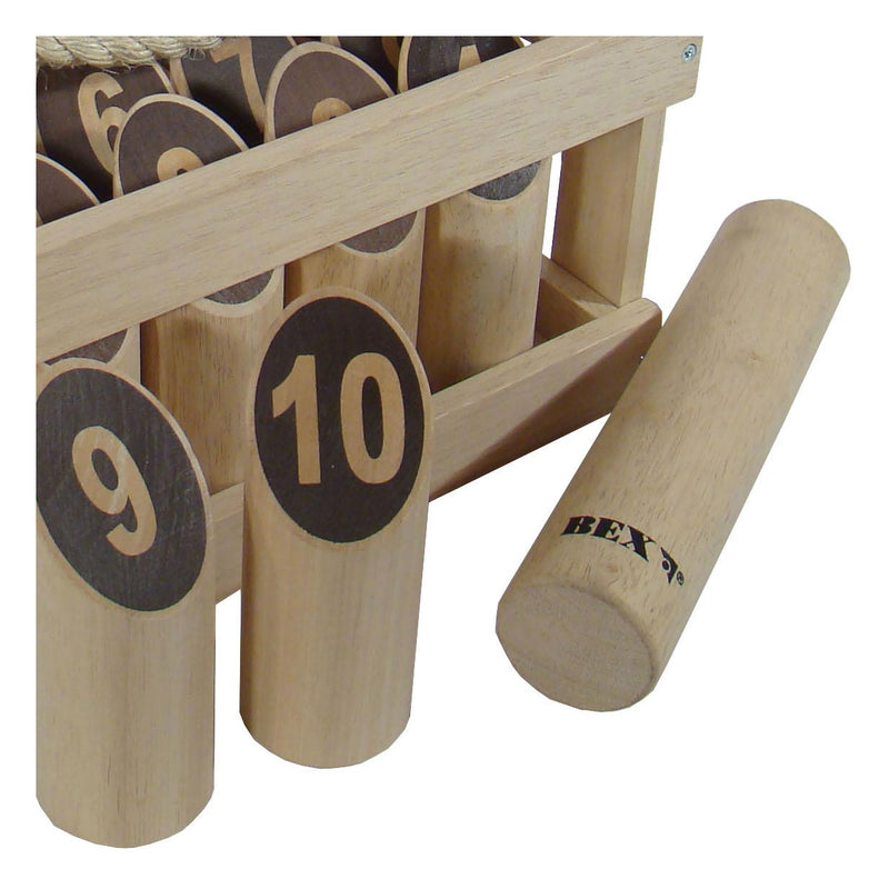 Afbeelding laden in galerijviewer, Kubb number original rubber hout in houten kist
