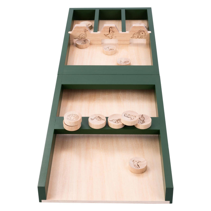 Afbeelding laden in galerijviewer, Houten kinder sjoelbak dino, 80cm
