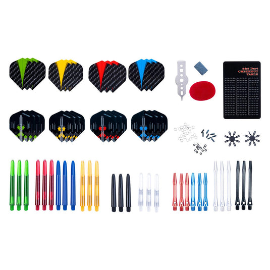 Longfield darts servicekit accessoireset 141-delig in kunststof box