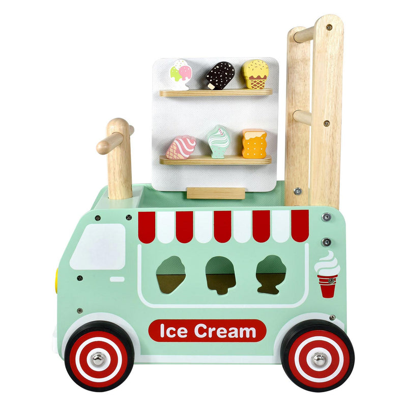 Afbeelding laden in galerijviewer, I'm toy Loop duwwagen ijskar junior mintgroen

