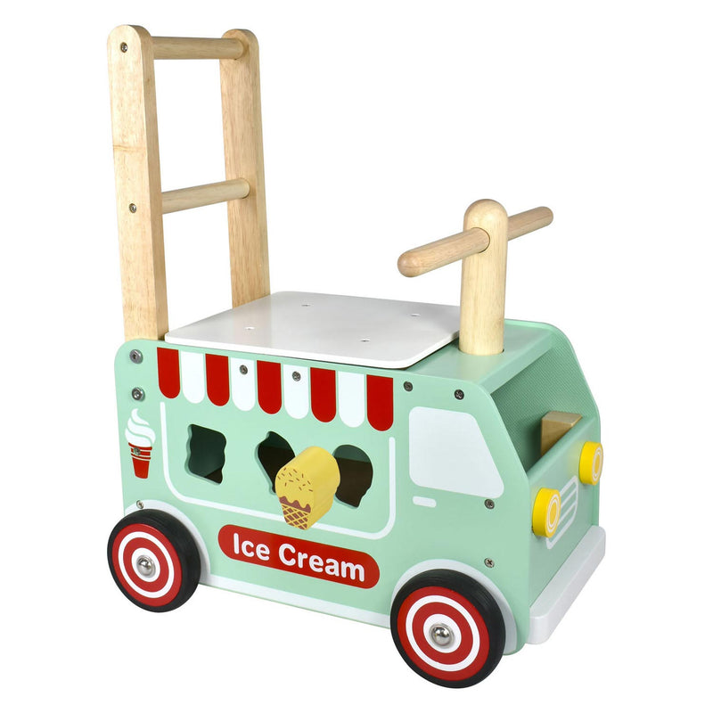 Afbeelding laden in galerijviewer, I'm toy Loop duwwagen ijskar junior mintgroen
