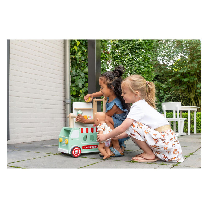 Afbeelding laden in galerijviewer, I'm toy Loop duwwagen ijskar junior mintgroen
