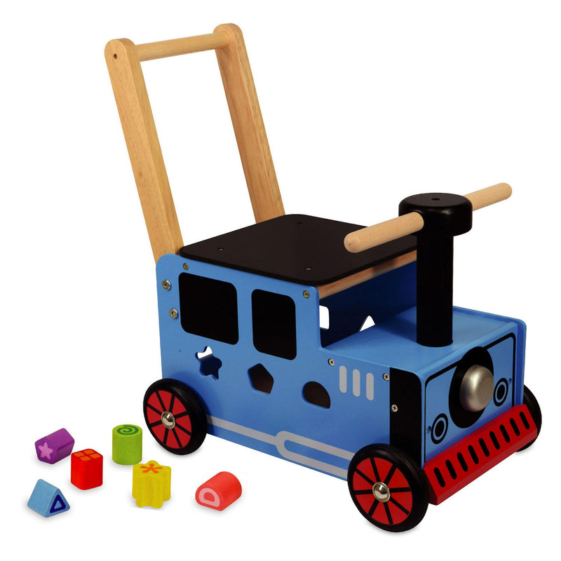 Afbeelding laden in galerijviewer, I'm toy loop- en duwwagen trein
