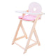 Poppenstoel roze wit