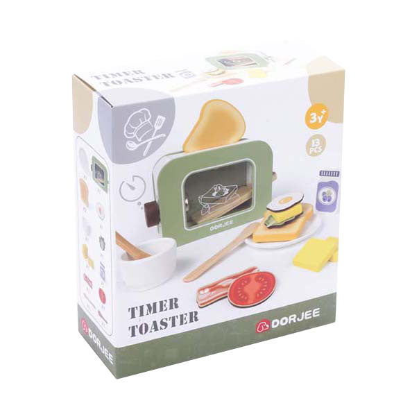 Afbeelding laden in galerijviewer, Houten broodrooster met timer
