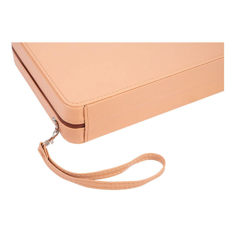 Afbeelding laden in galerijviewer, Engelhart backgammon reisspel met rits - beige
