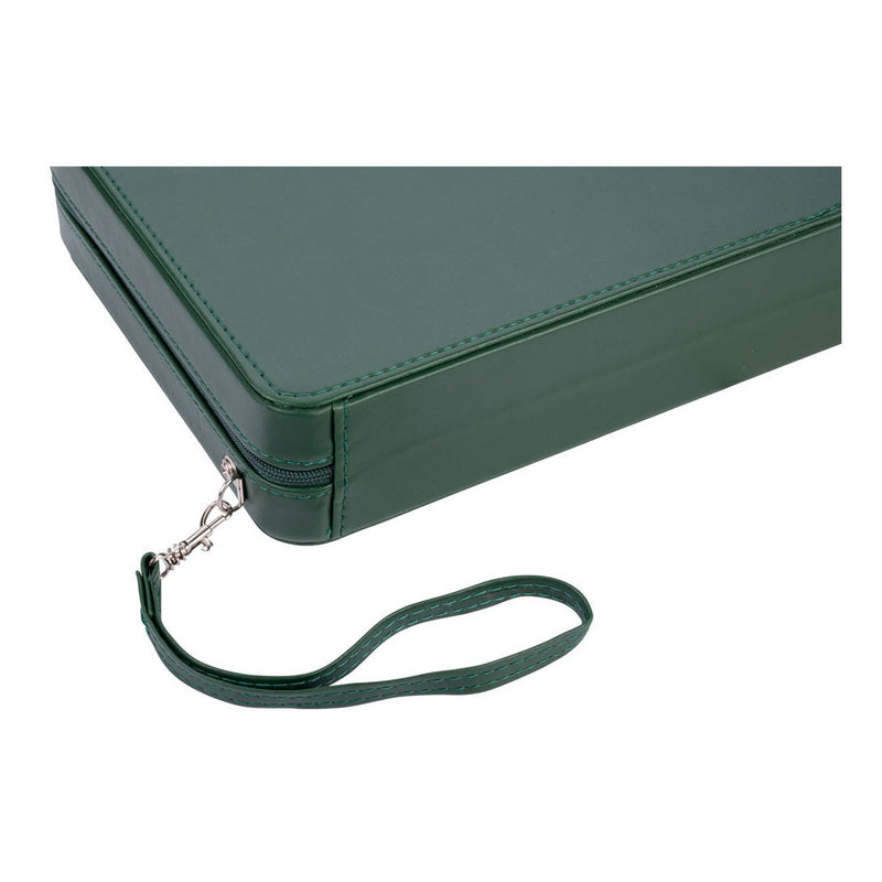 Afbeelding laden in galerijviewer, Backgammon reisspel met rits - groen
