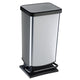 Rotho paso pedaalemmer 40l zilver metallic