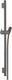 Hansgrohe glijstang unica s puro 65 cm met doucheslang brushed black chrome