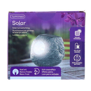 Afbeelding laden in galerijviewer, Kaemingk solar lamp steen polyresin | 4 stuks
